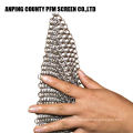 5*5 Inch 10mm 4*4 Inch Ring Diameter Stainless Steel Chainmail Cast Iron Scrubber